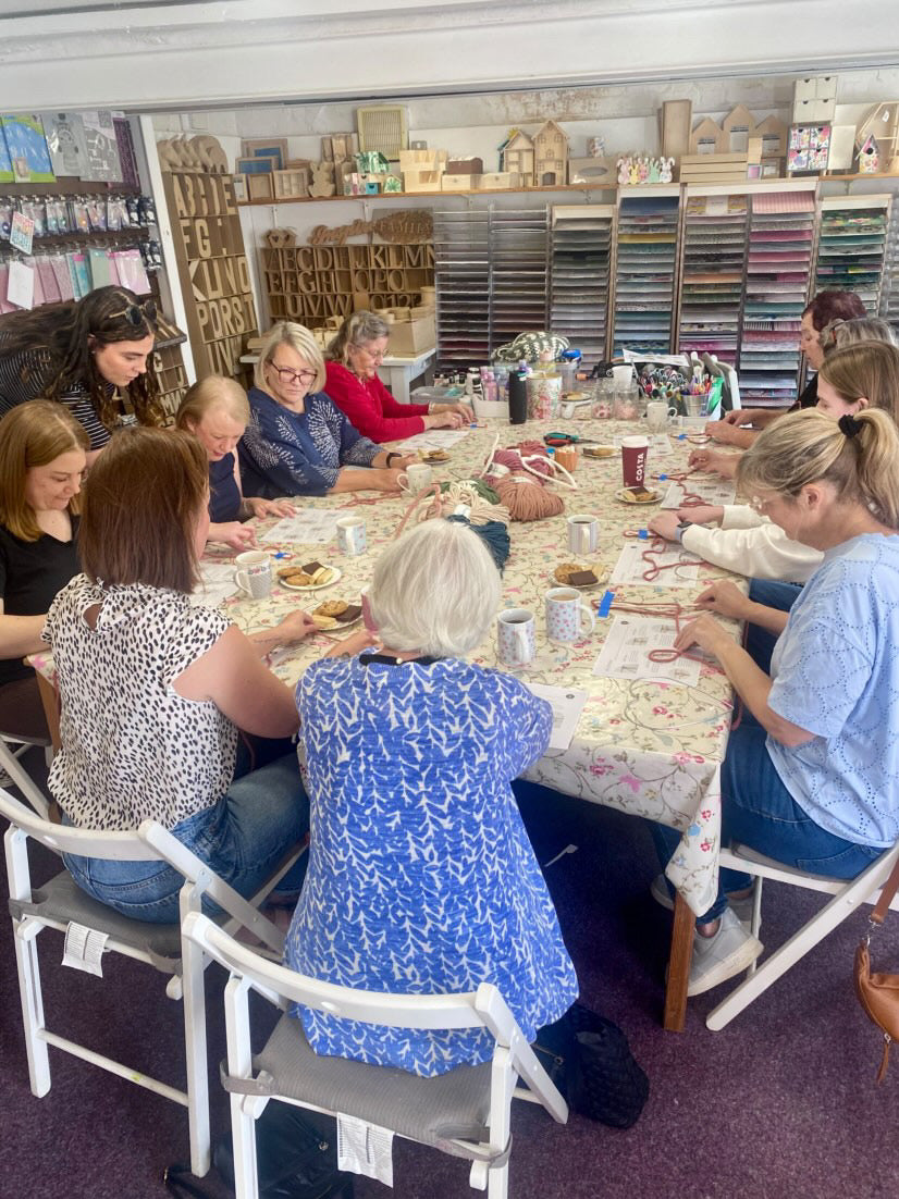 Macrame Christmas Wreath Workshop - 6th December - Thatcham - The Mulberry Bush