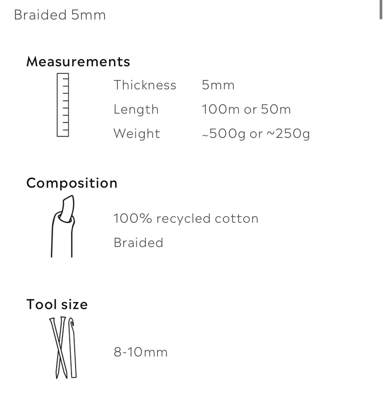 Blossom Braided Cord