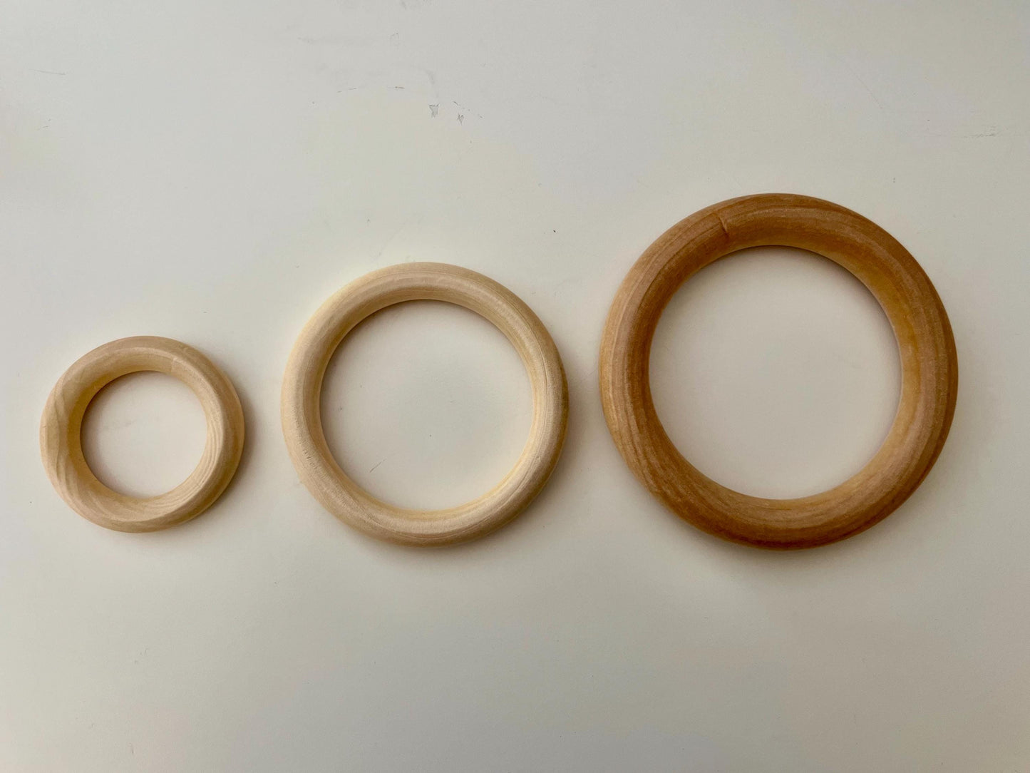 Mini Macrame Wreath | Handmade Door Handle or Tree Decoration | Cotton & Wood | Natural Decor