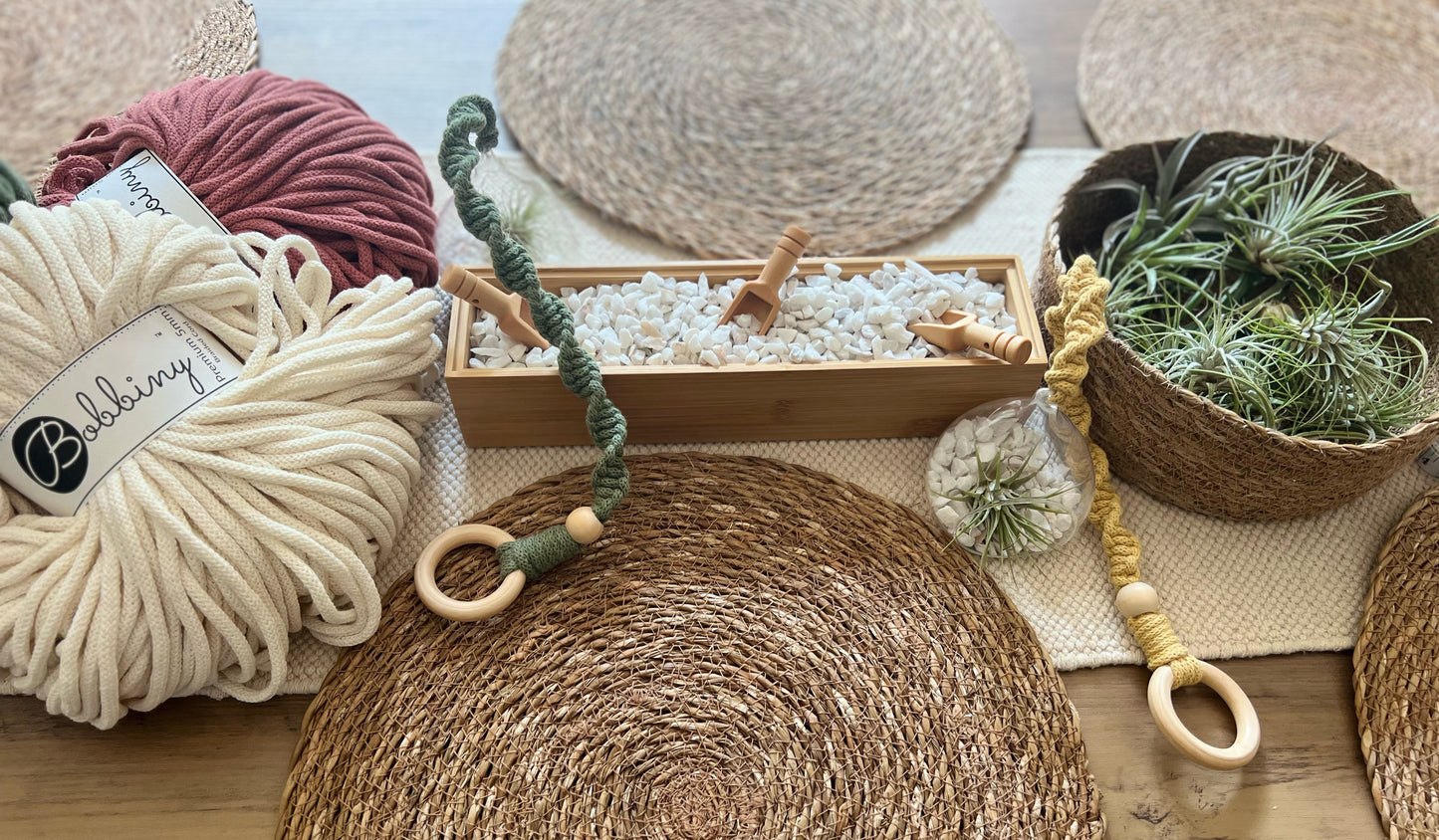 Craft & Coffee - Macrame Air Plant Hanger Workshop - 28th August 2025 - Basingstoke - The Potting Shed