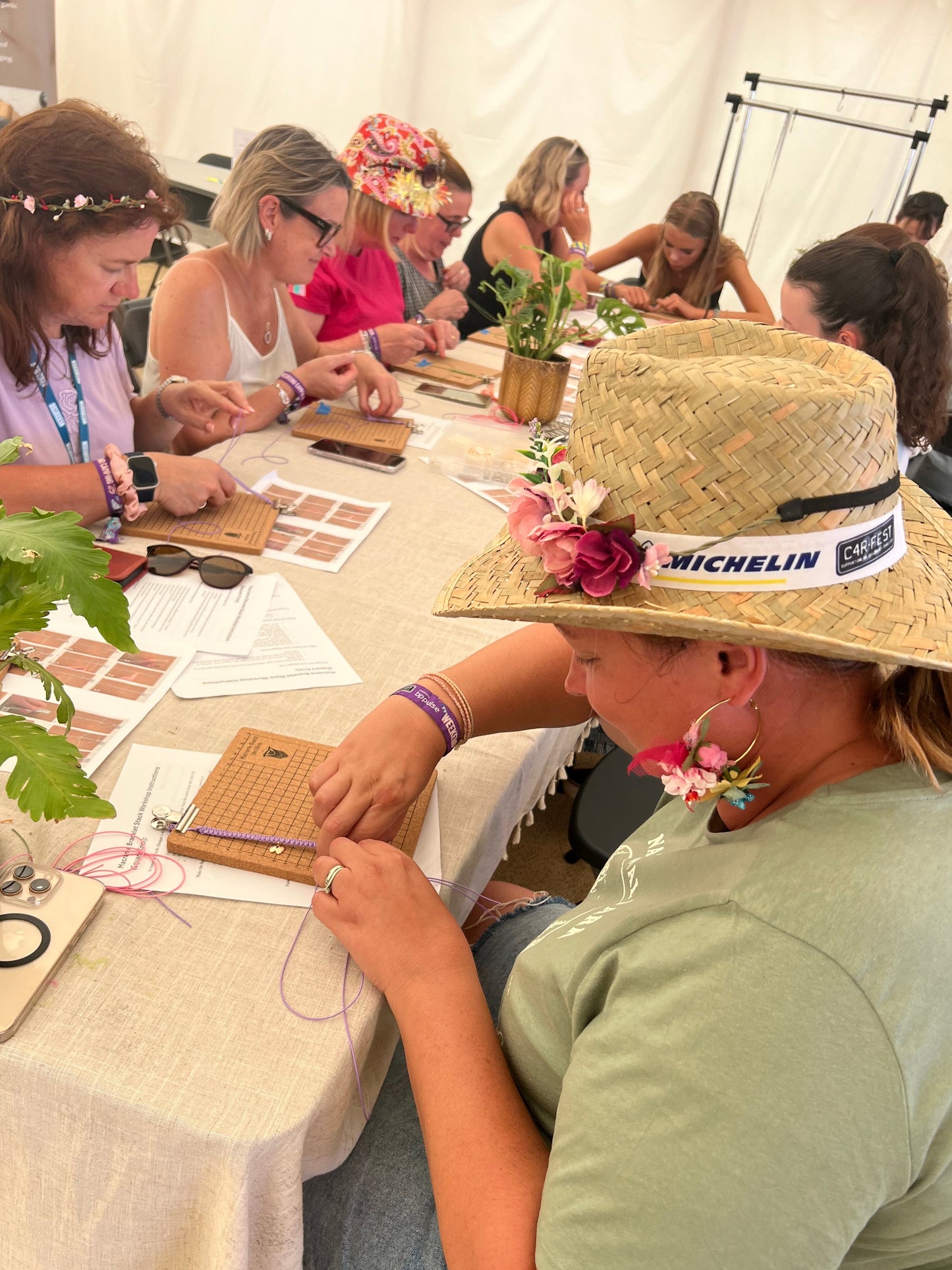 Carfest - Macrame Bracelet Workshop - 28th to 30th August - The Oasis @ SpaFest - Silverstone