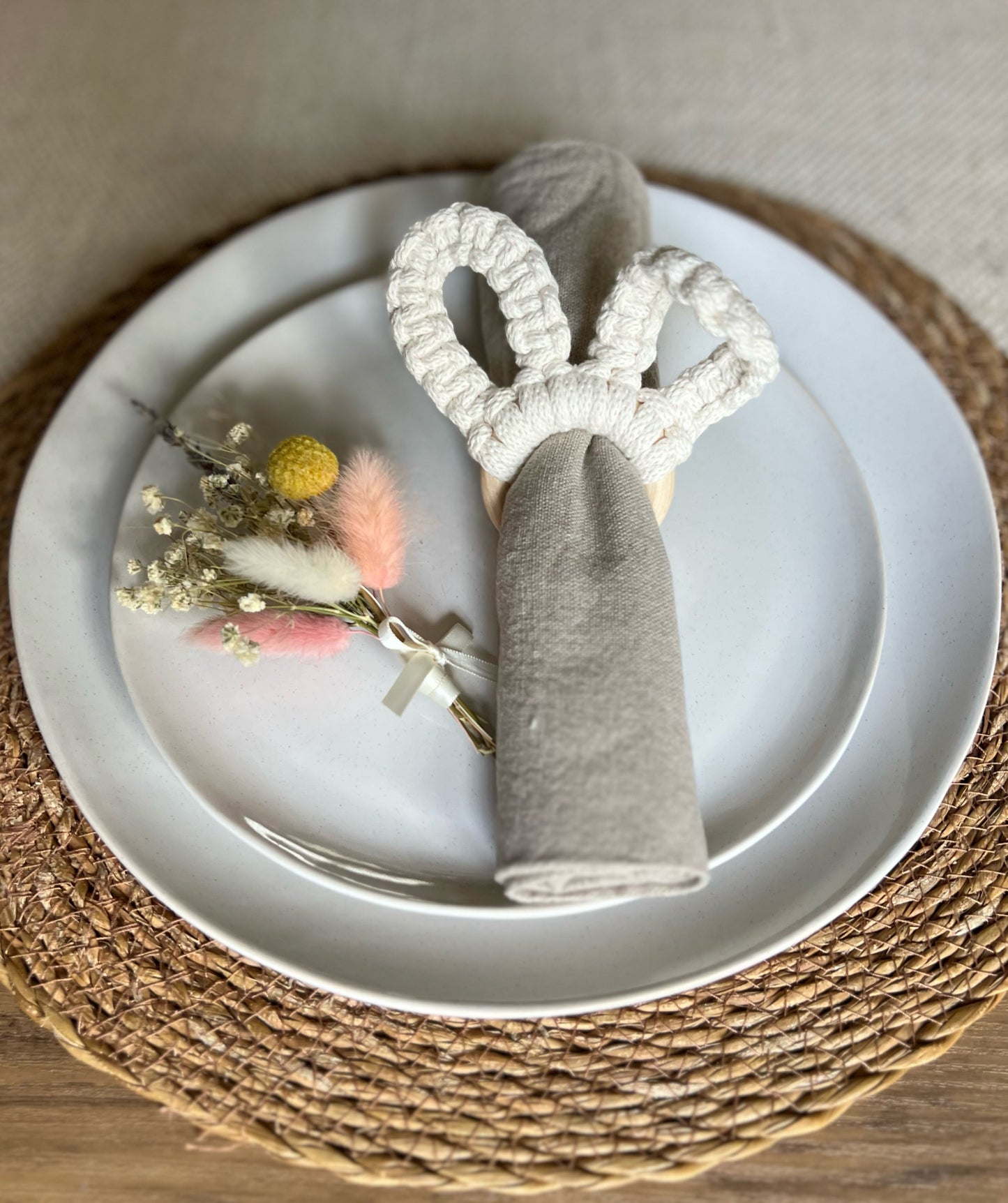 Macrame Bunny Ear Napkin Ring | Egg Holder Workshop & Breakfast - 29th March 2026 - Winchester - The Cart & Horses