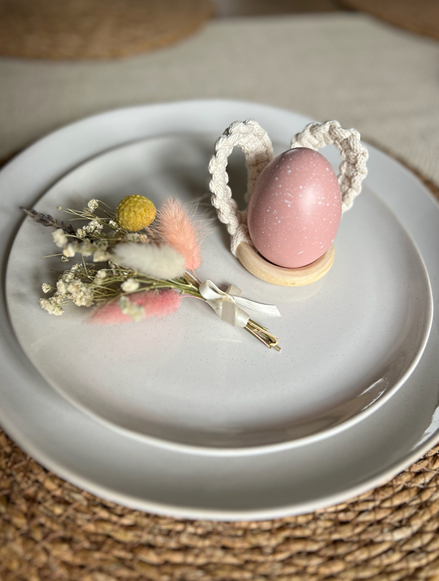 Macrame Bunny Ear Napkin Ring | Egg Holder Workshop & Breakfast - 29th March 2026 - Winchester - The Cart & Horses