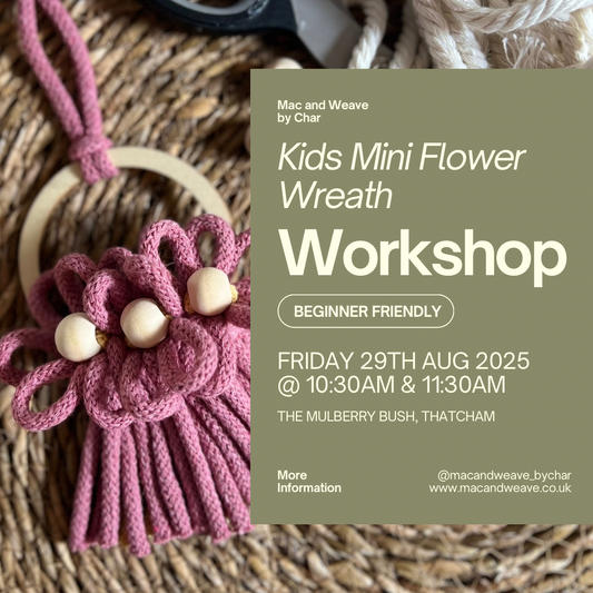 Kids Mini Flower Wreath Workshop - 29th August 2025 - Thatcham - The Mulberry Bush