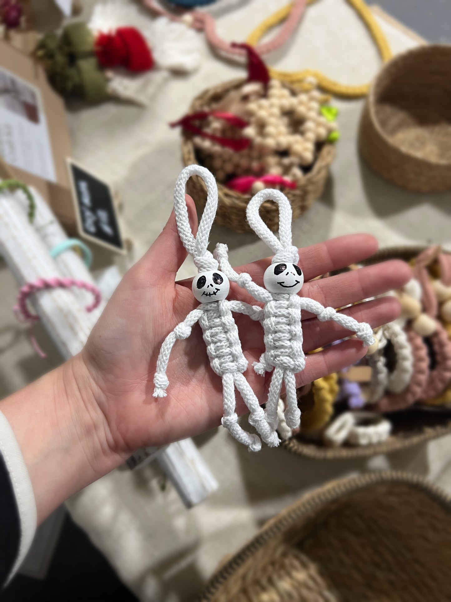 Mini Macrame Skeleton